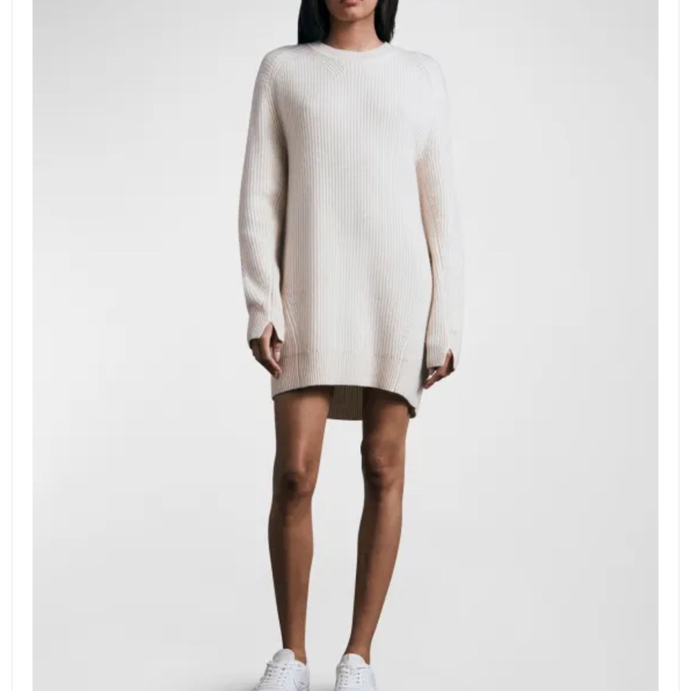 Rag & Bone Ivory Pierce Cashmere Mini Dress. Brand new!